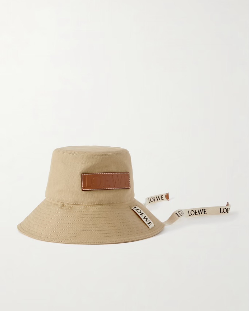 $600 LOEWE Tan Safari Bucket Hat by Loewe - Pickle