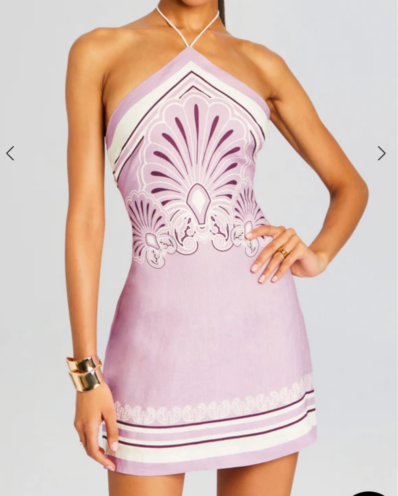 Shani Shemer Oliver Linen Mini Dress by Shani Shemer - Pickle
