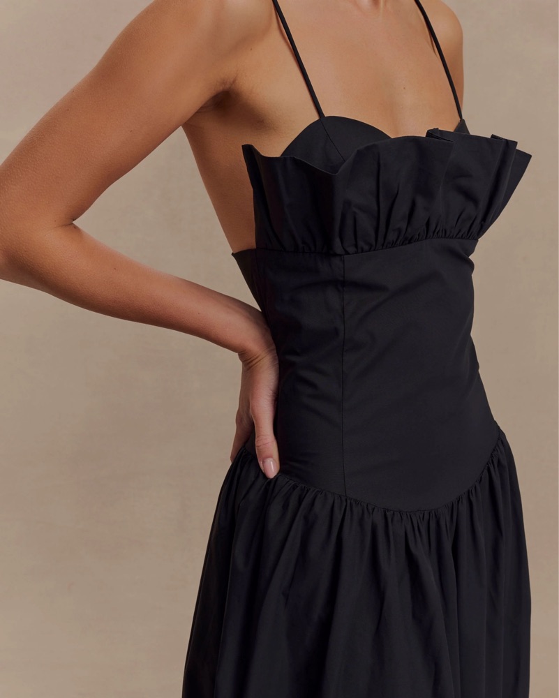 Meshki Janis Cotton Frill Dress by Meshki - Pickle