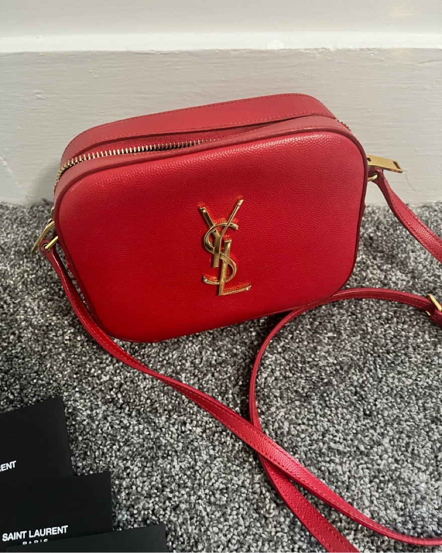 Elegant Red Saint Laurent Crossbody Bag by YSL - Pickle