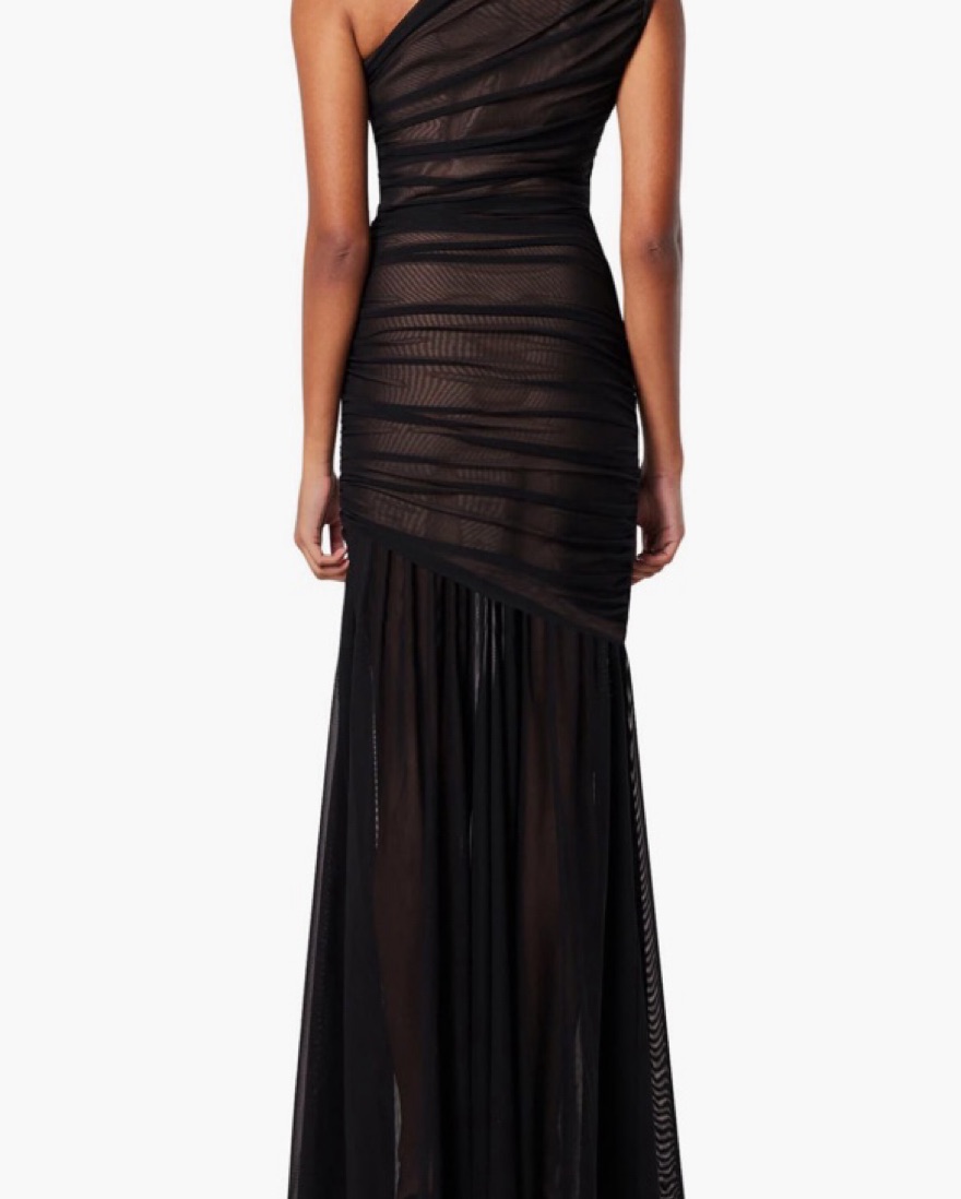 Elliatt Vienna Ruched One Shoulder Gown by Elliatt - Pickle