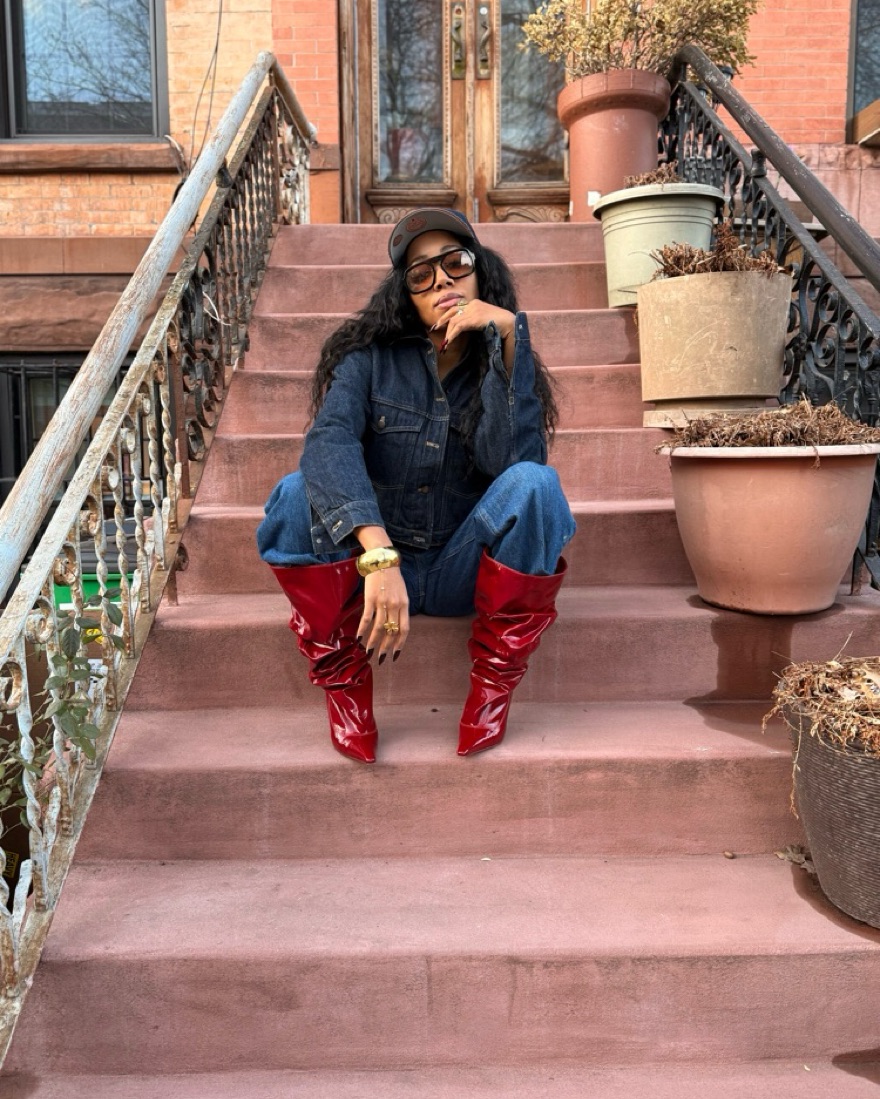 Naked Wolfe Red Crinkle Leather Boots by Naked Wolfe - Pickle