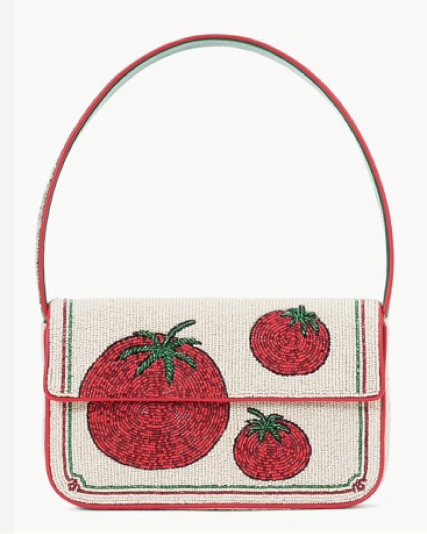 STAUD TOMMY BEADED BAG TOMATO by Staud - Pickle