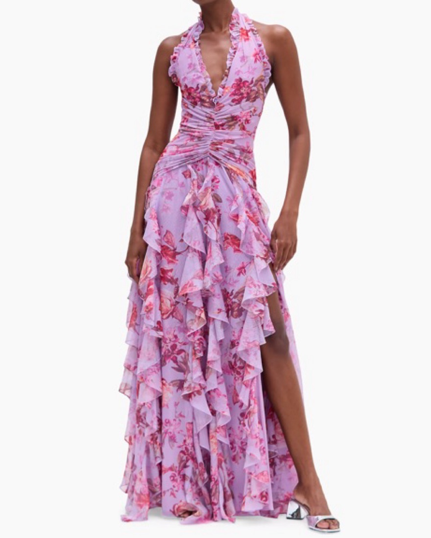 PatBo Floral Haze Tulle Maxi Dress by PatBo - Pickle