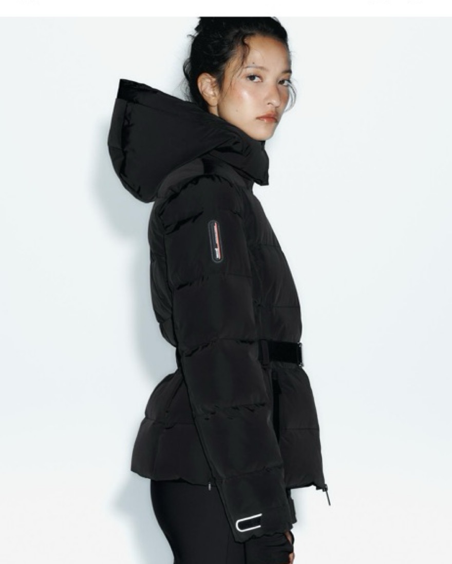 Zara Belted Ski Jacket by Zara - Pickle