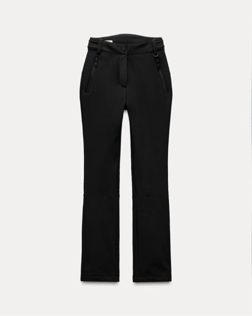 Black Slim Fit Ski Pants from Zara Ski by Zara - Pickle