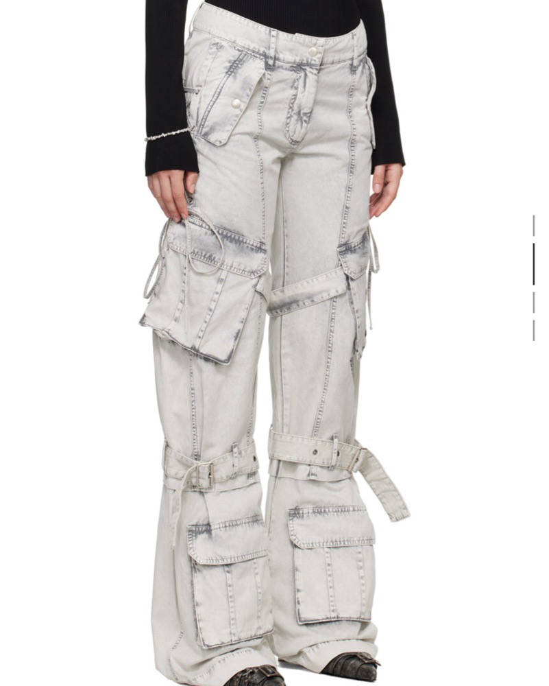 Acne Studios Grey Cargo Pants by Acne Studios - Pickle