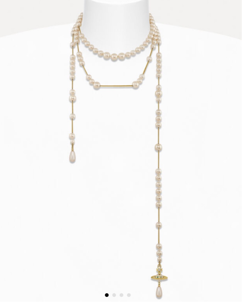 Vivienne Westwood Broken Pearl Necklace by Vivienne Westwood - Pickle