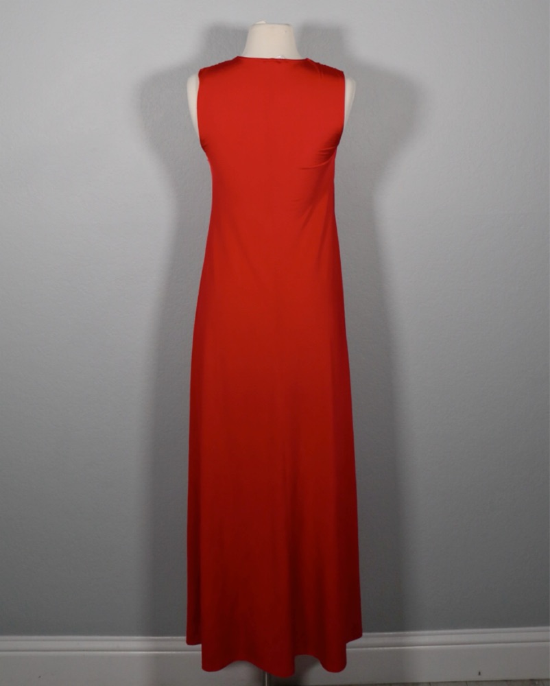 H&M Small Red Halter Neck Maxi Dress by H&M - Pickle