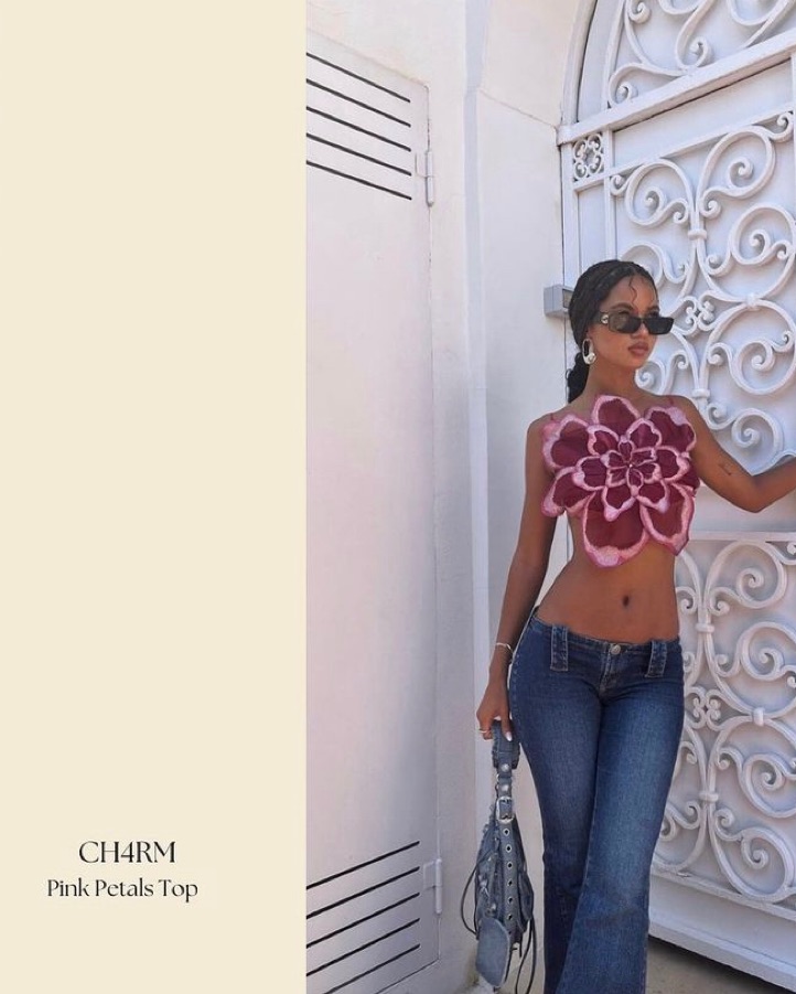 Ch4rm Flower Petal Top by Ch4rm - Pickle