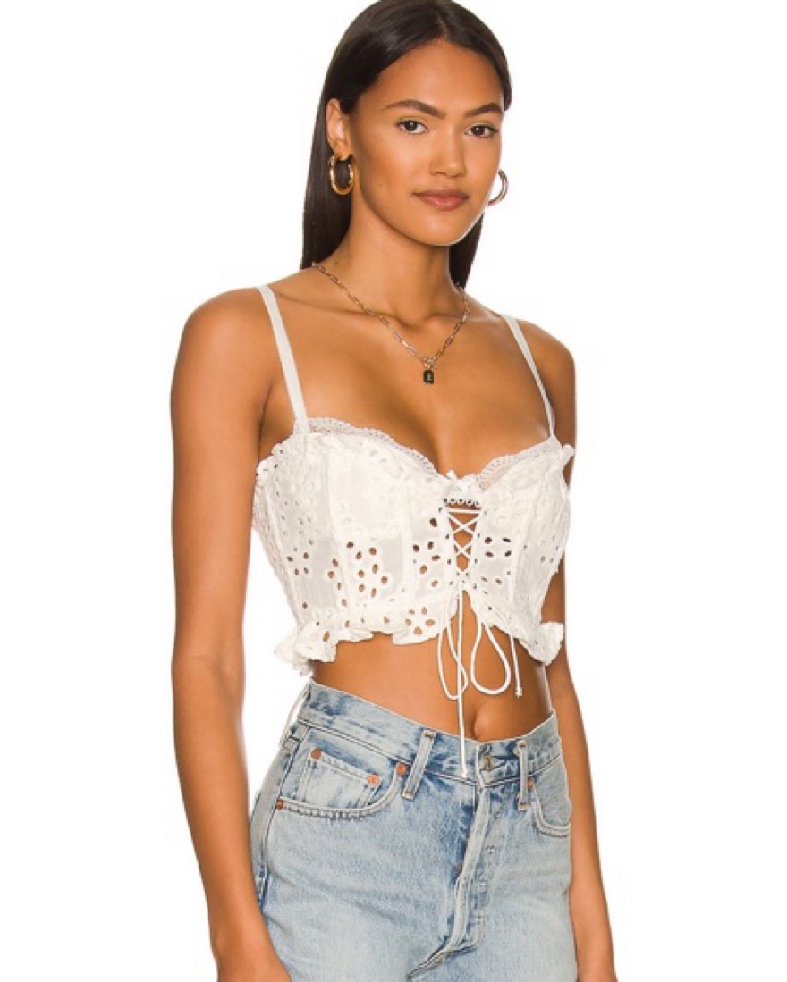 For Love And Lemons Sadie Corset Top by For Love & Lemons - Pickle