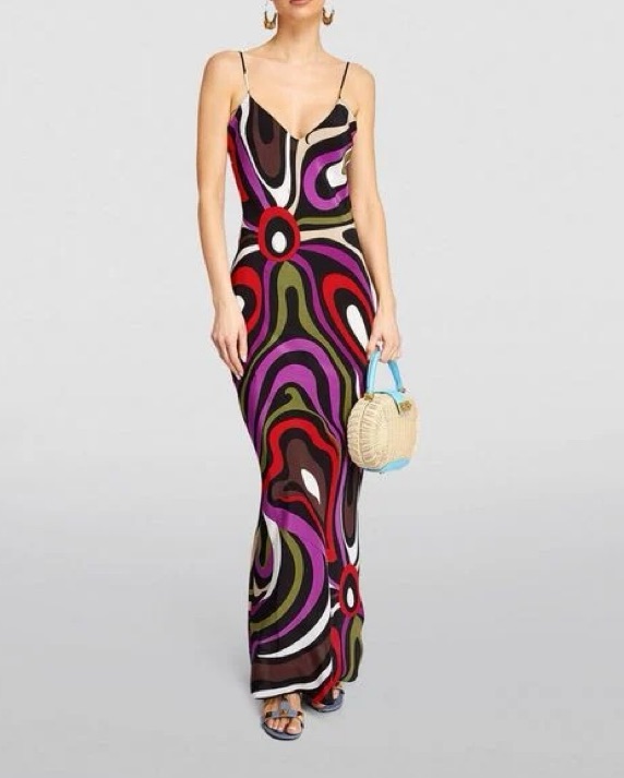 Emilio Pucci Slit Maxi Dress by Pucci - Pickle