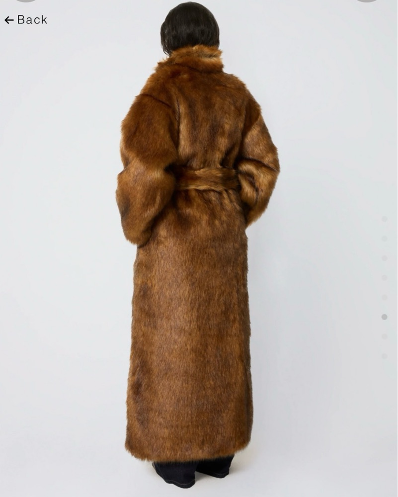 KHY Brown Faux Fur Jacket by KHY - Pickle