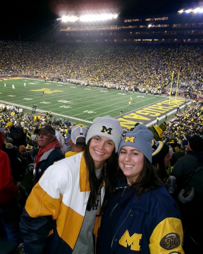Michigan Leather Jacket by Tailgate Teens - Pickle