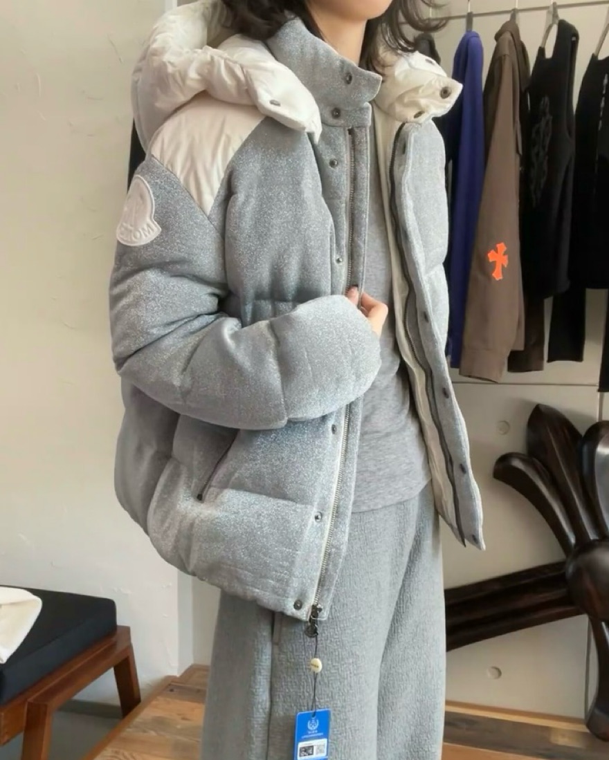 Moncler Shimmering Puffer Jacket by Moncler - Pickle