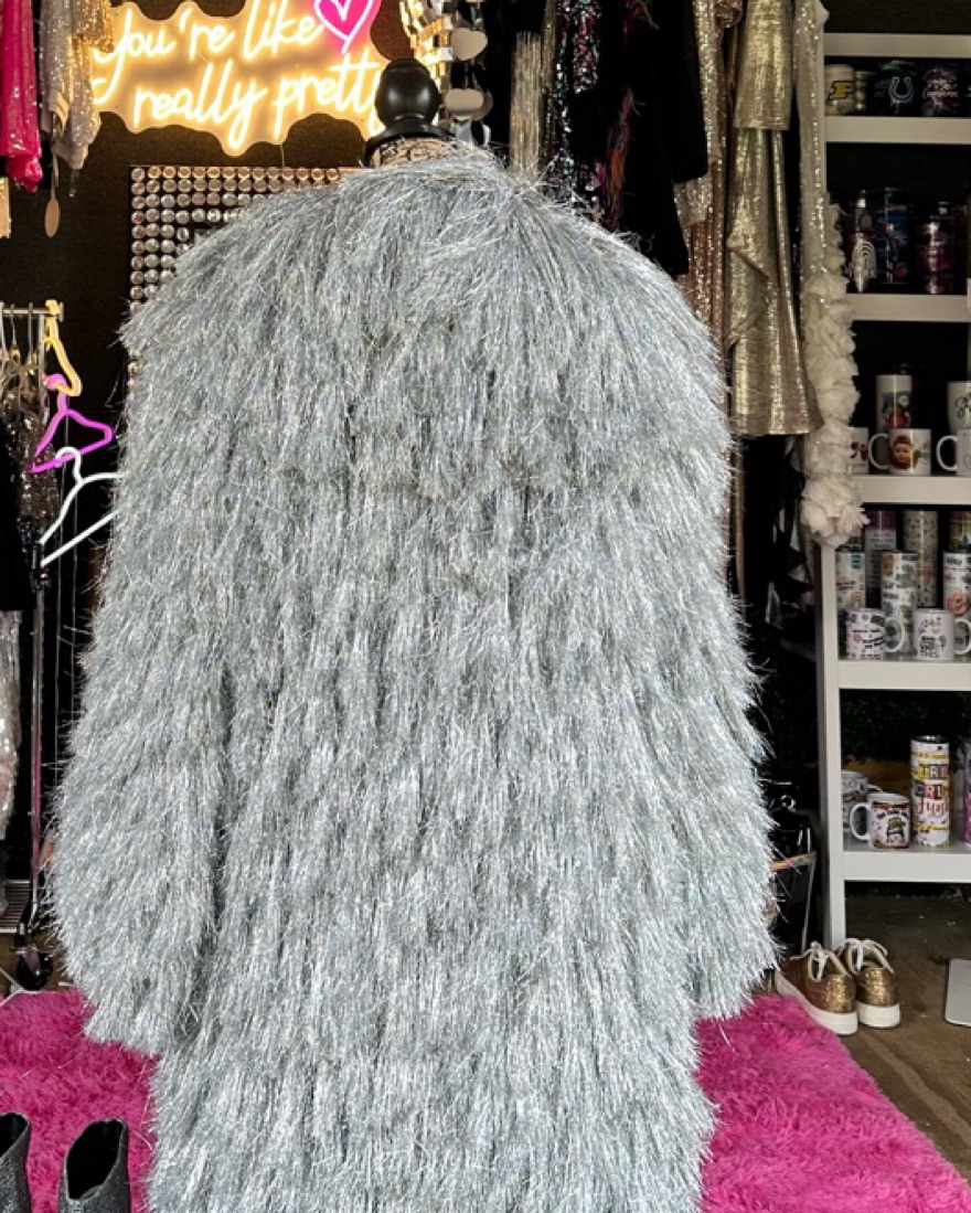 Silver Tinsel Coat by Akira - Pickle
