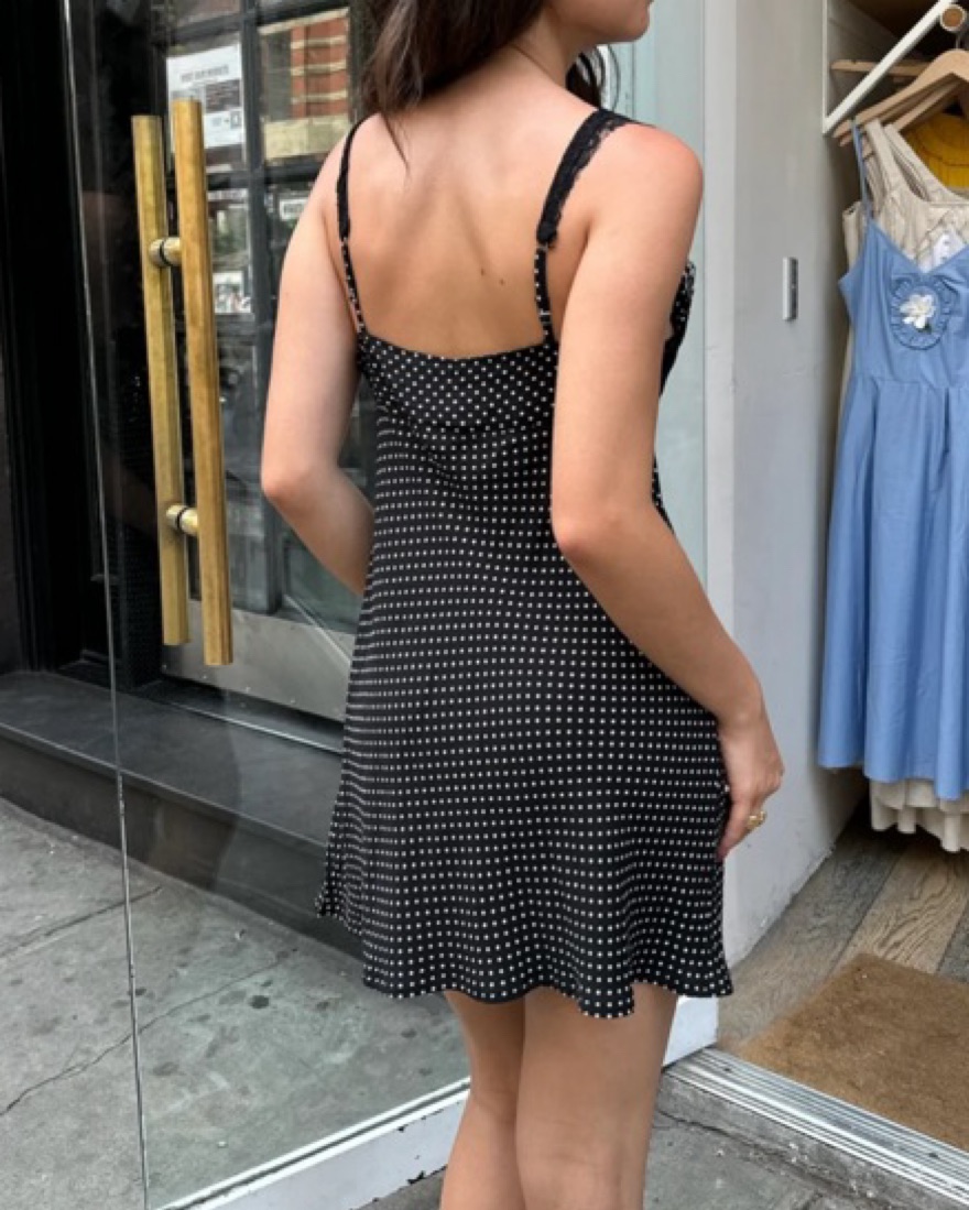 【タグ付未使用】 インジリ SLEEVELESS DOT DRESS ワンピース Isalis Polka Dot Mini by Isalis - Pickle
