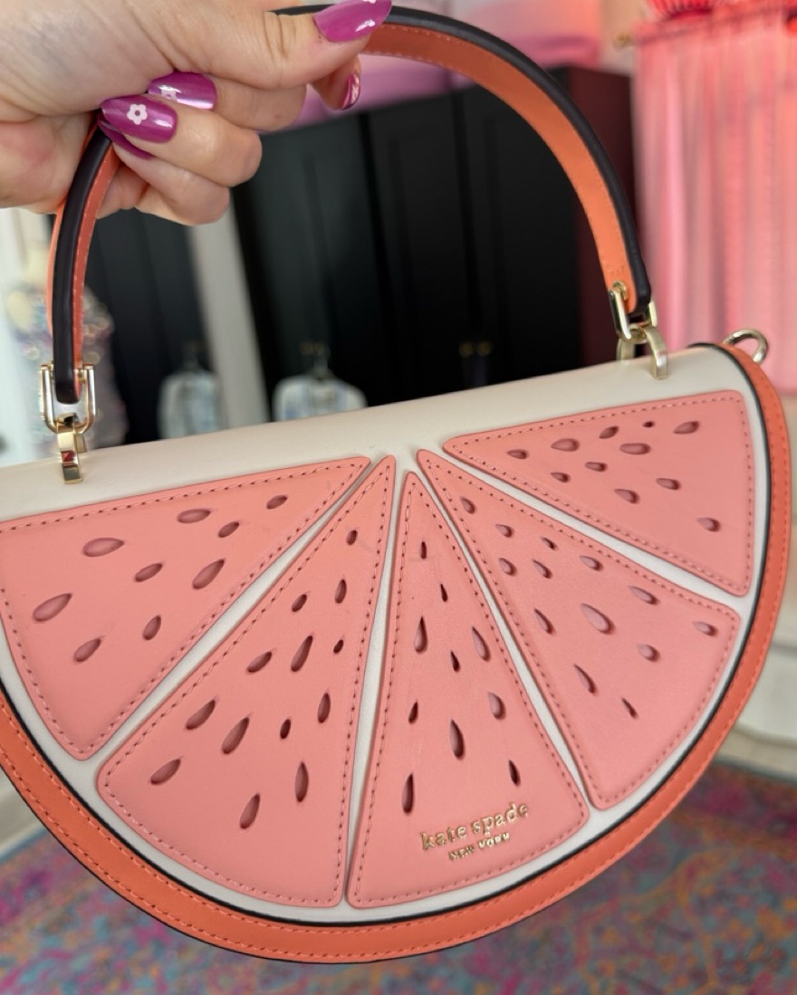 Novelty Wicker Handle/Crossbody Bag by Kate Spade - Pickle