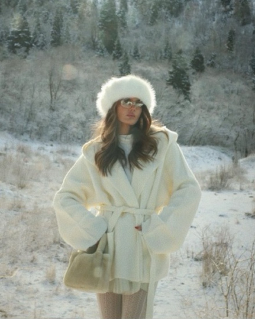 Helsa Olesa Ivory Wrap Coat by Helsa - Pickle