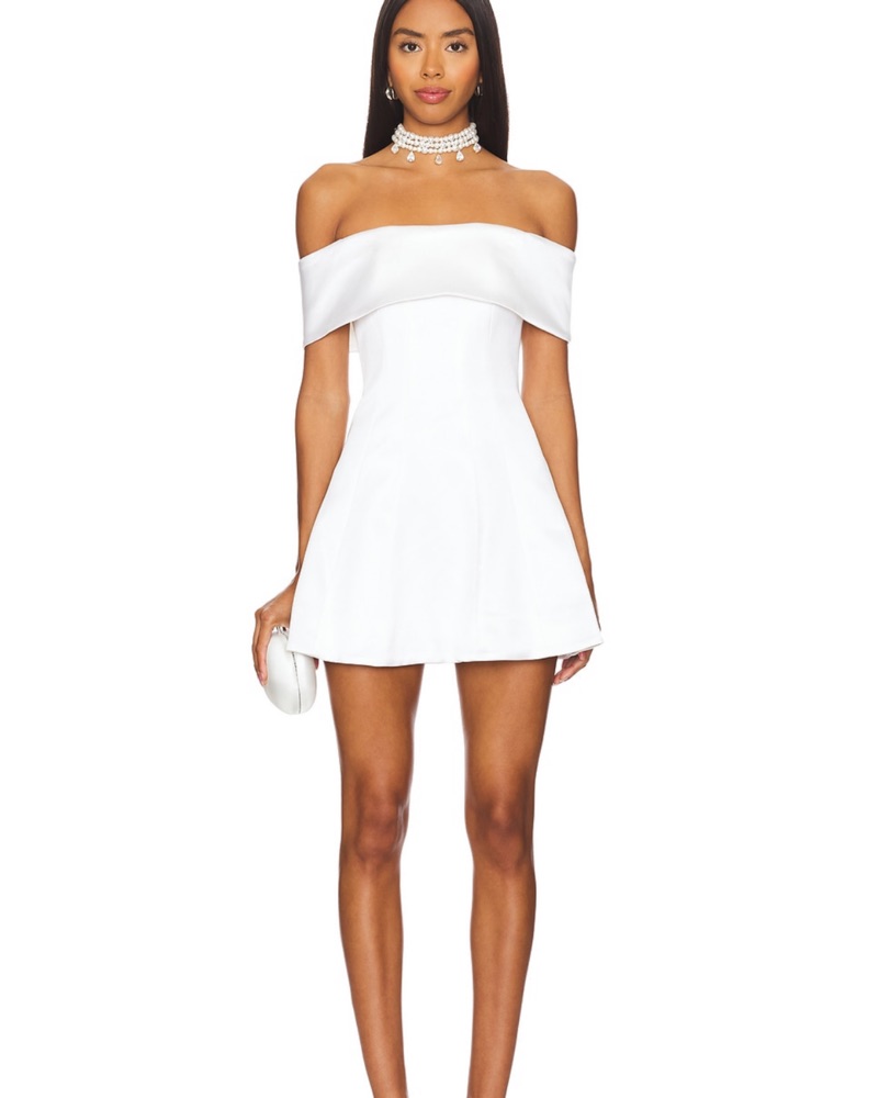 Elisa Mini Dress in White by Lovers And Friends - Pickle