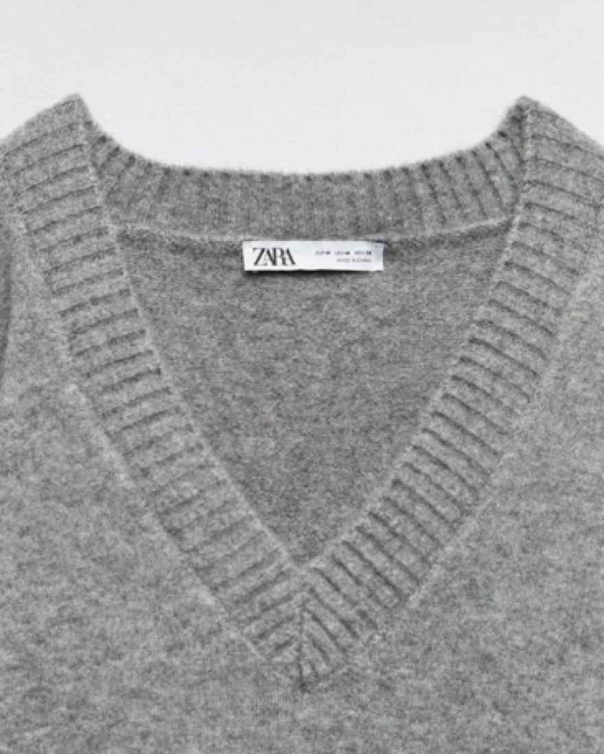 Zara Soft Knit Sweater - Grey by Zara - Pickle