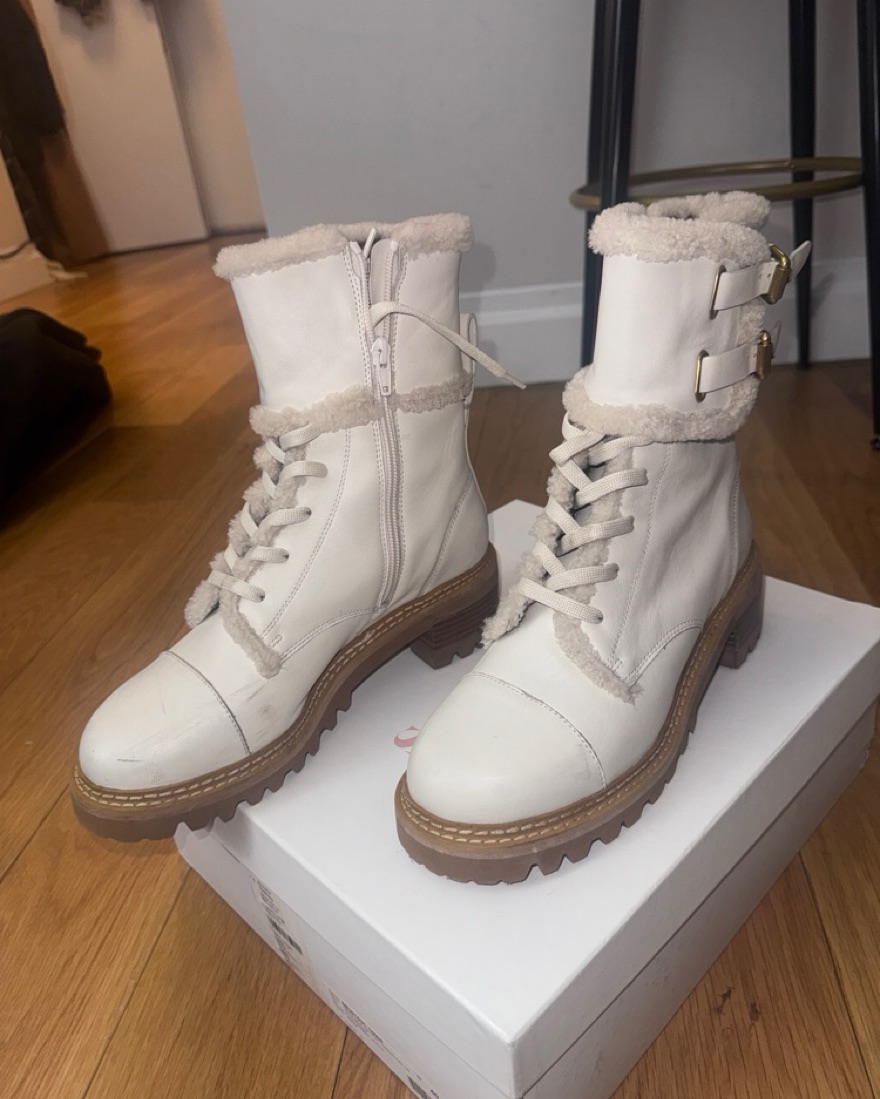 Chloe Stylish Lug-Sole Belted Boots by Chloe - Pickle