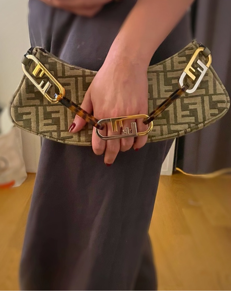 FENDI O'LOCK SWING BAG IN TAN by Fendi - Pickle