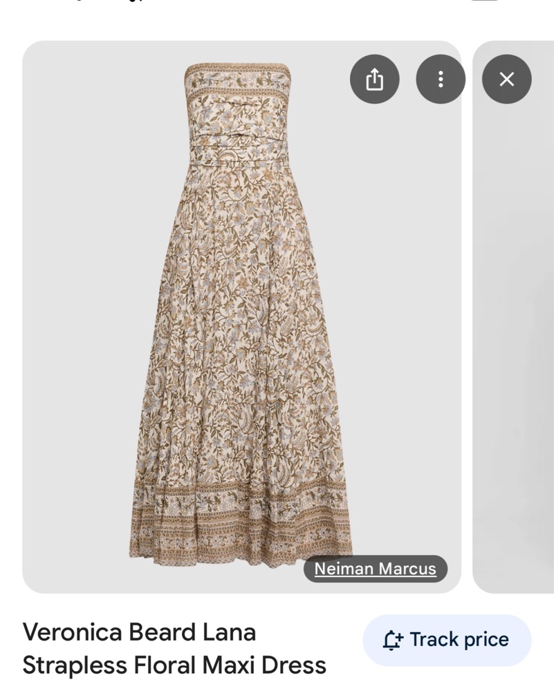 Veronica Beard Lana Floral Strapless Maxi Dress by Veronica Beard