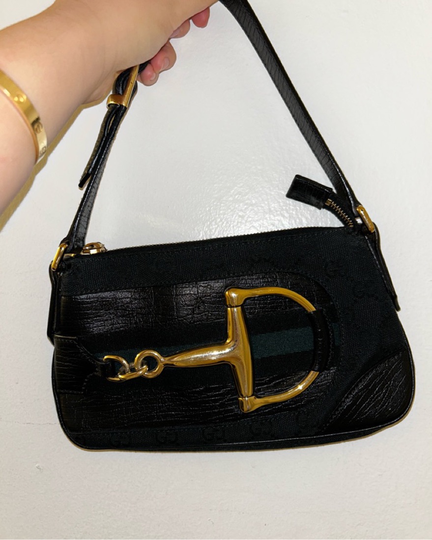 希少 Gucci Vintage Horsebit Shoulder Bag Gucci Vintage Horsebit Bag by Gucci - Pickle