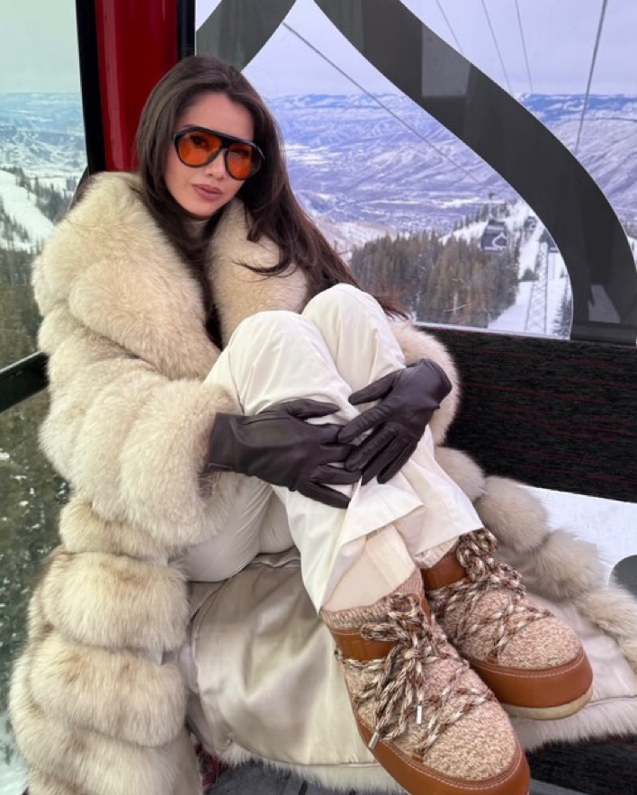 Brown Wool Chloe Moon Boots by Moon Boot - Pickle