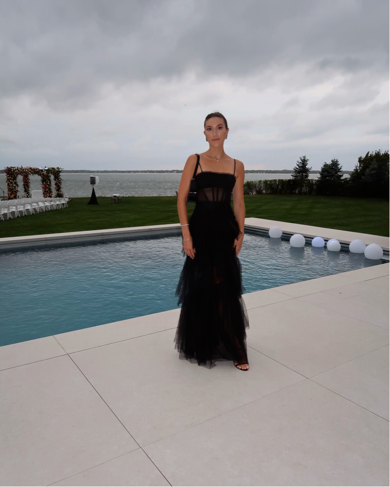 BCBGMAXAZRIA Tulle Corset Black Gown by BCBGMAXAZRIA - Pickle