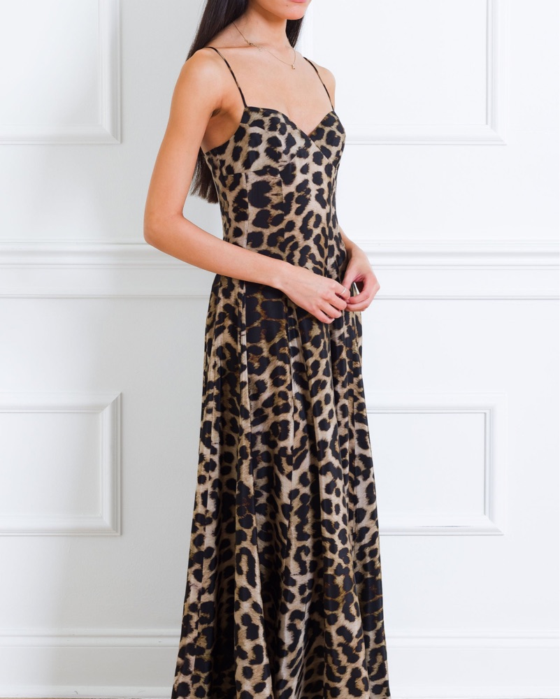 Timeless Dress In Leopard by Leslie Amon - Pickle
