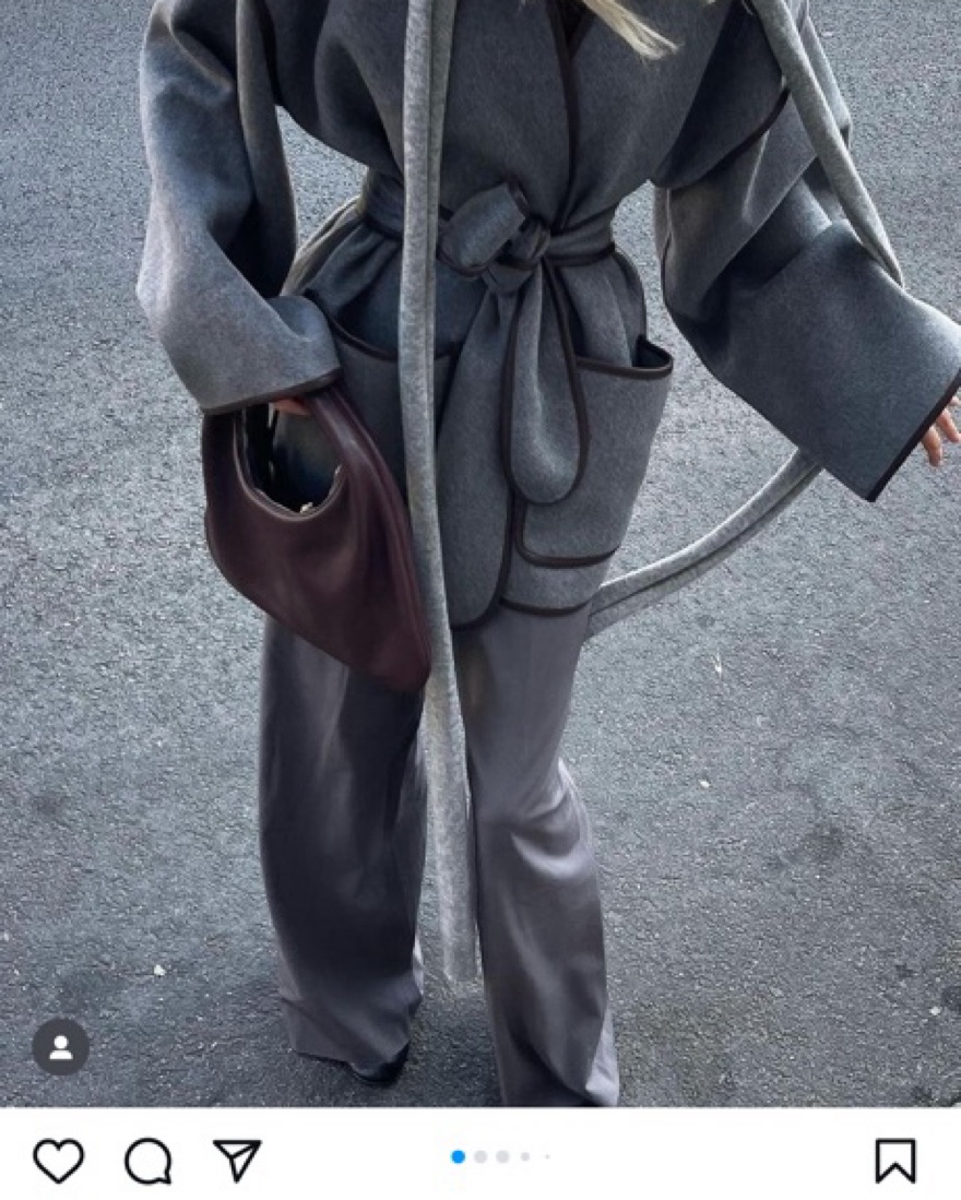 Helsa Wool Blend Blanket Coat by Helsa - Pickle