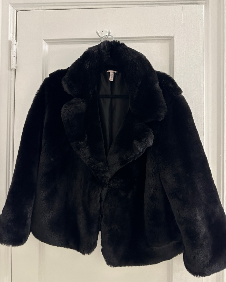 Black Fur Coat by Victoria's Secret - Pickle