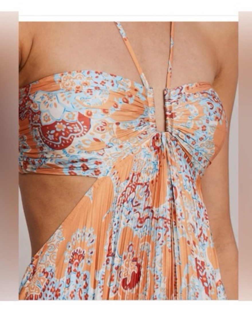 Moira Dress in Apricot Multi A.L.C. by ALC - Pickle