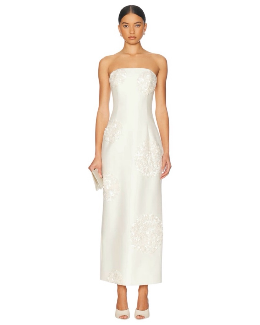 $1,095 LEO LIN Reyna Dress by Leo Lin - Pickle