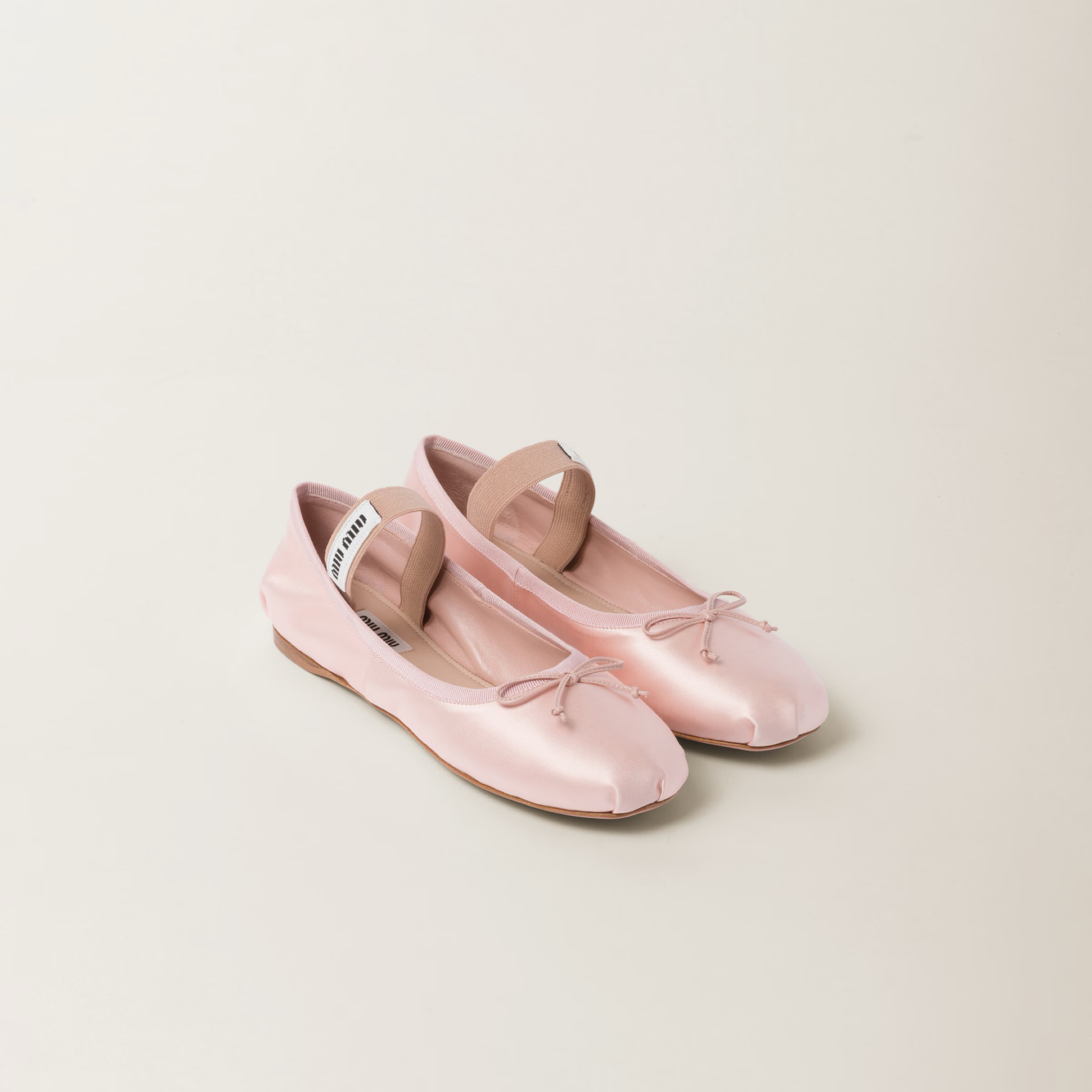 Miu Miu Satin Ballet Shoes by Miu Miu - Pickle