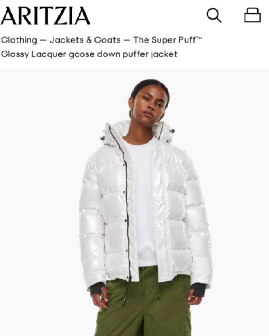 Aritzia Super Puff White Pearl by Aritzia - Pickle