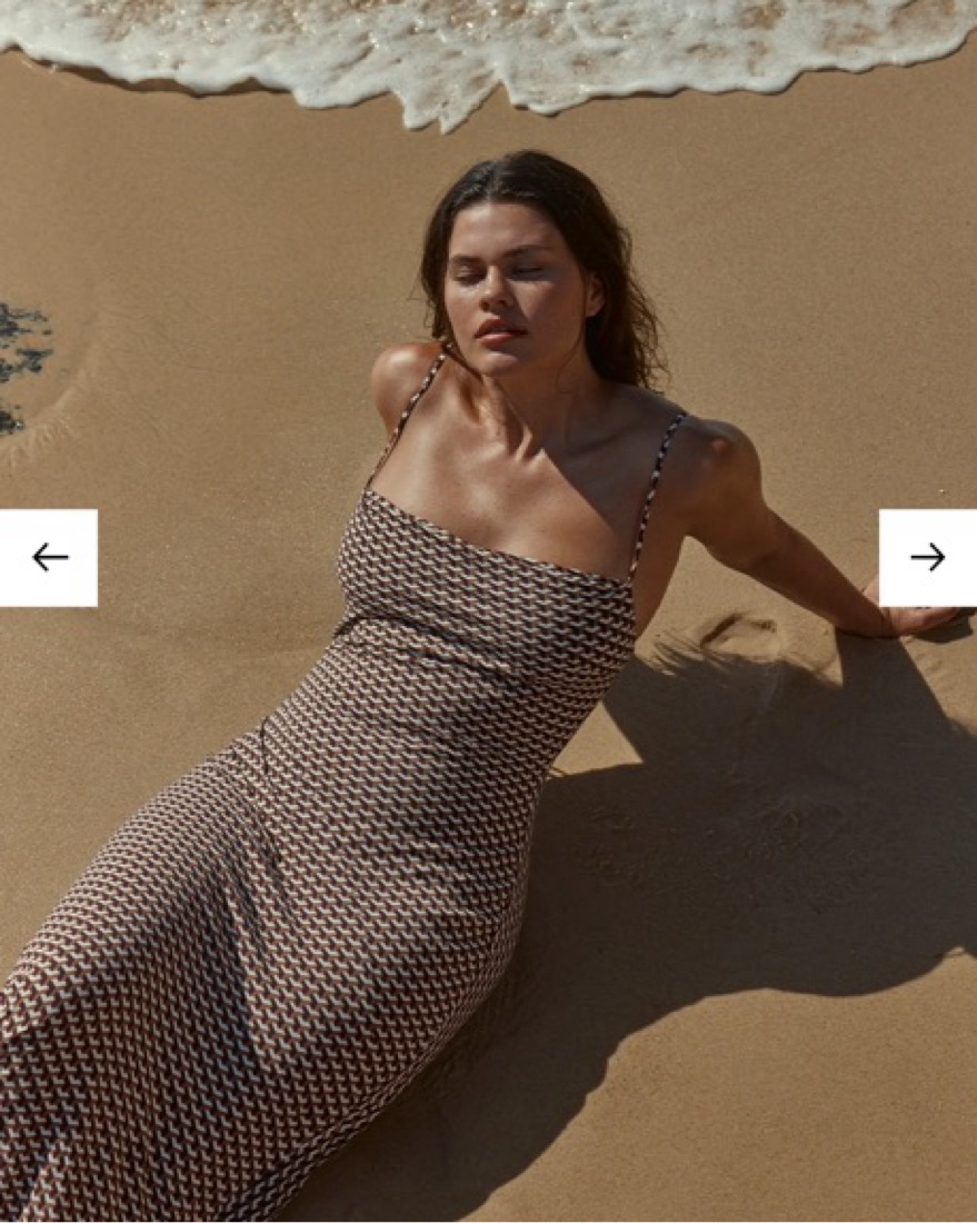 Monday Swim COTE D'AZUR DRESS - HUSK GEO by Monday Swimwear - Pickle