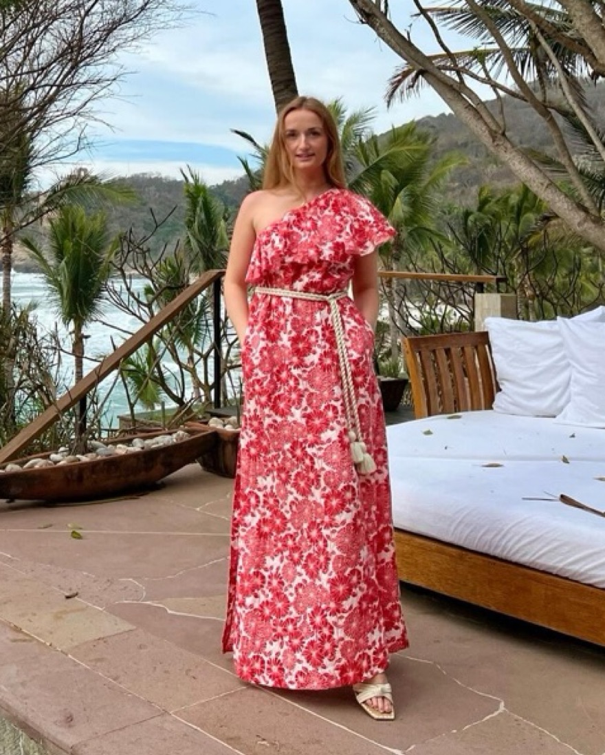 Lisa Marie Fernandez Red Floral Maxi by Lisa Marie Fernandez - Pickle