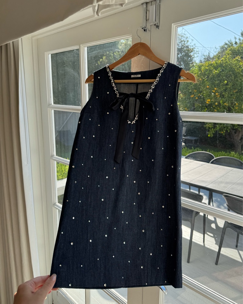 Miu Miu Sparkly Mini Dress by Miu Miu - Pickle