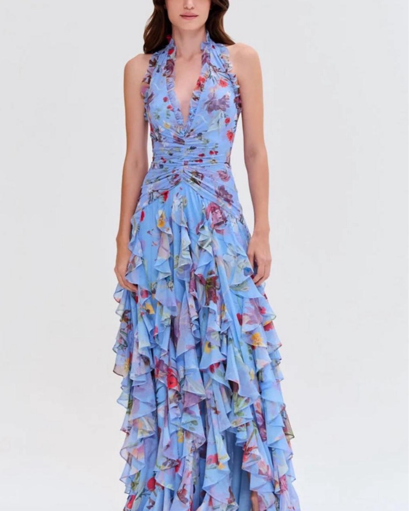 PatBO Floral Gown by PatBO - Pickle