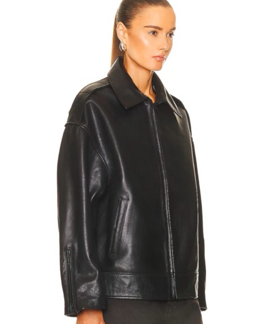 Grlfrnd Alek Leather Jacket by Grlfrnd Denim - Pickle