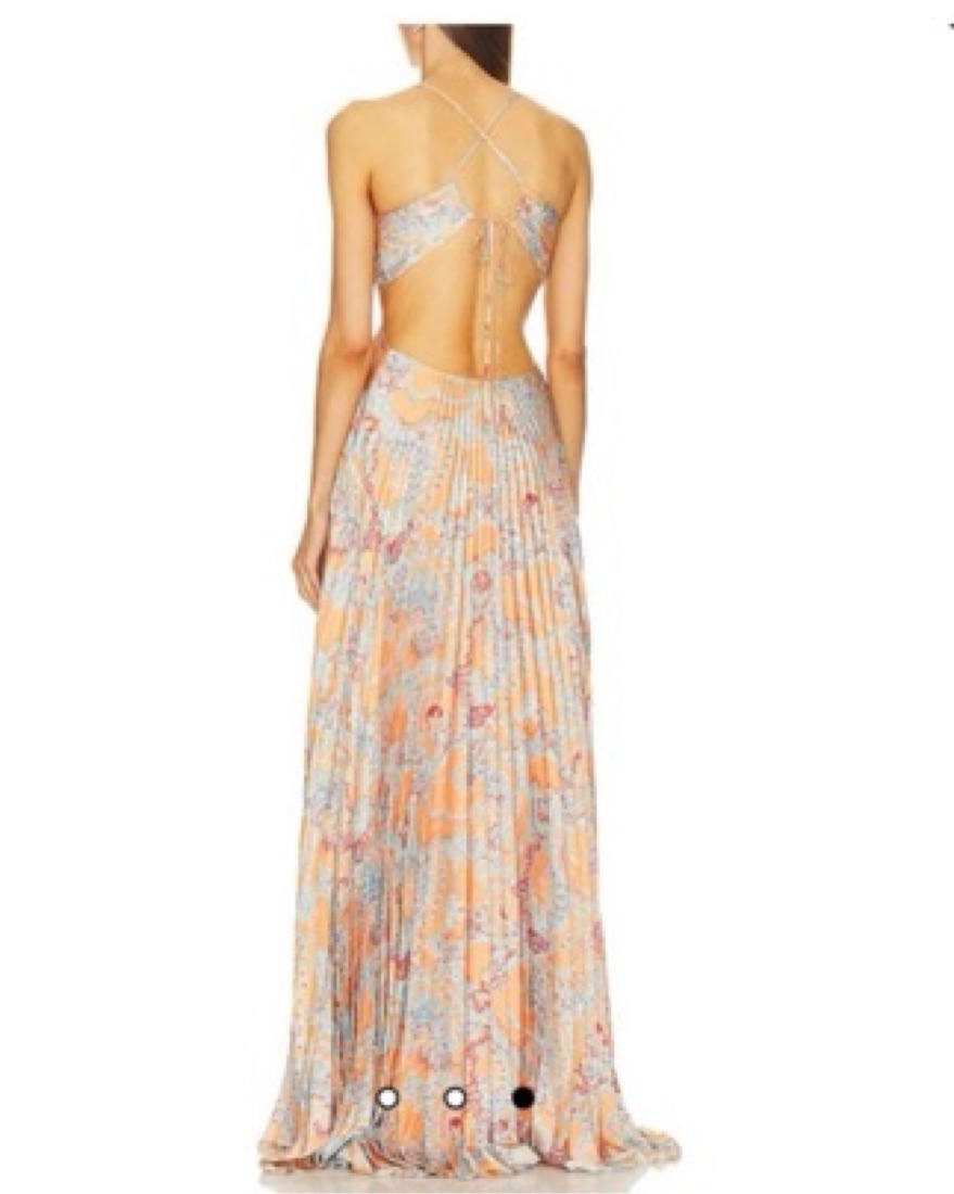 Moira Dress in Apricot Multi A.L.C. by ALC - Pickle