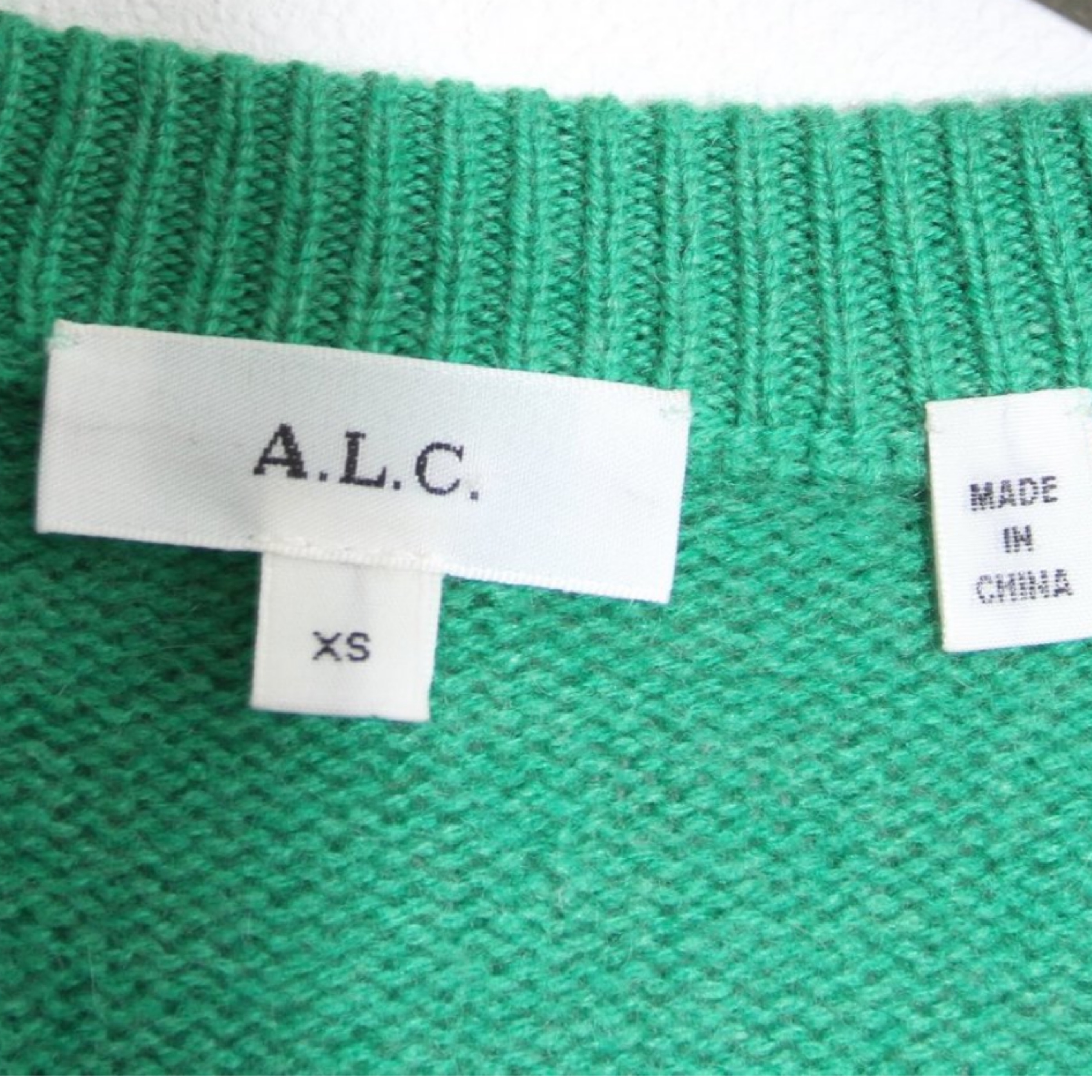 ALC Wool cashmere Cropped Sweater by ALC - Pickle