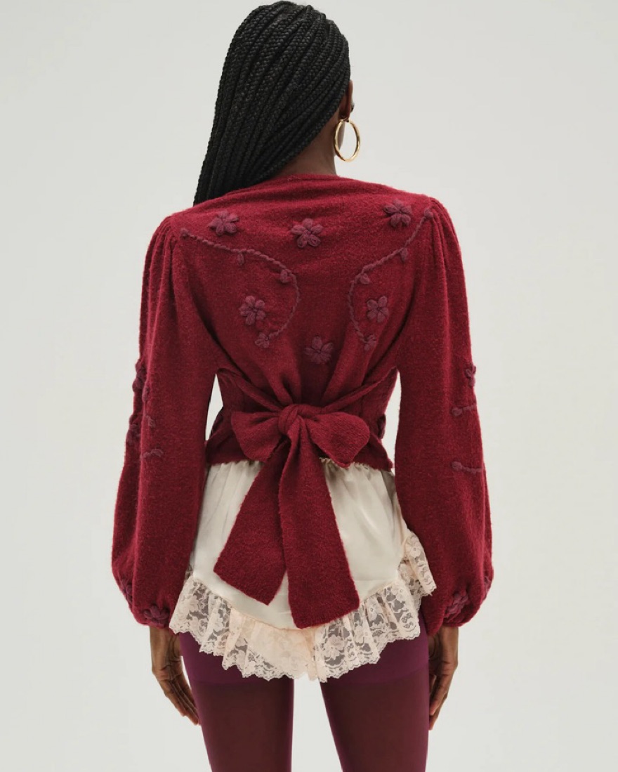 For Love And Lemons Adalyn Cardigan by For Love & Lemons - Pickle