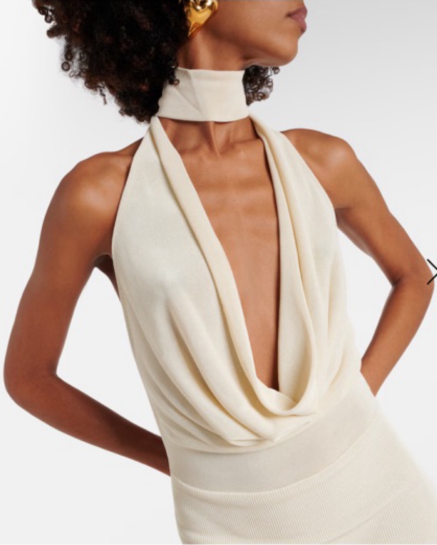 Aya Muse White Halter Dress by Aya Muse - Pickle