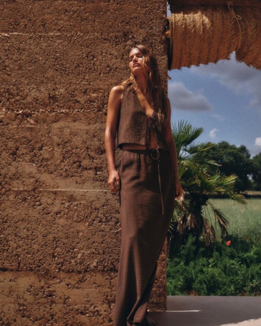 Zara Two Piece Brown Set by Zara - Pickle