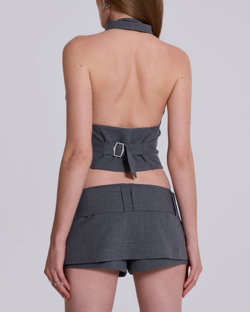 Jaded London Belted Suit Skort by Jaded London - Pickle