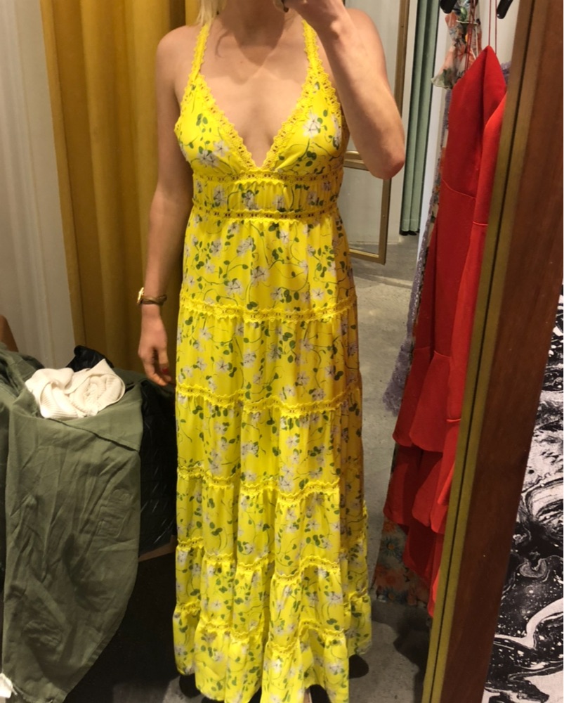 Alice & Olivia Yellow Long Maxi Dress by Alice & Olivia - Pickle